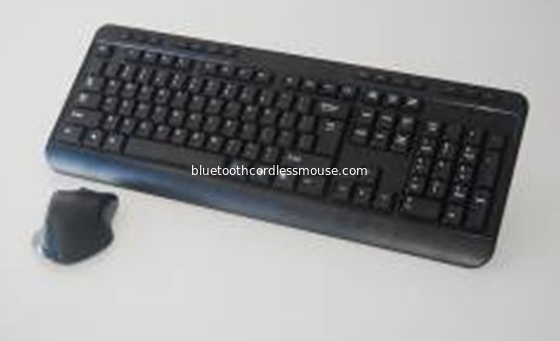 Computer Desktop 2.4 g schwarz drahtlose / kabellose Tastatur-Maus-Combo mit DPI Schalter